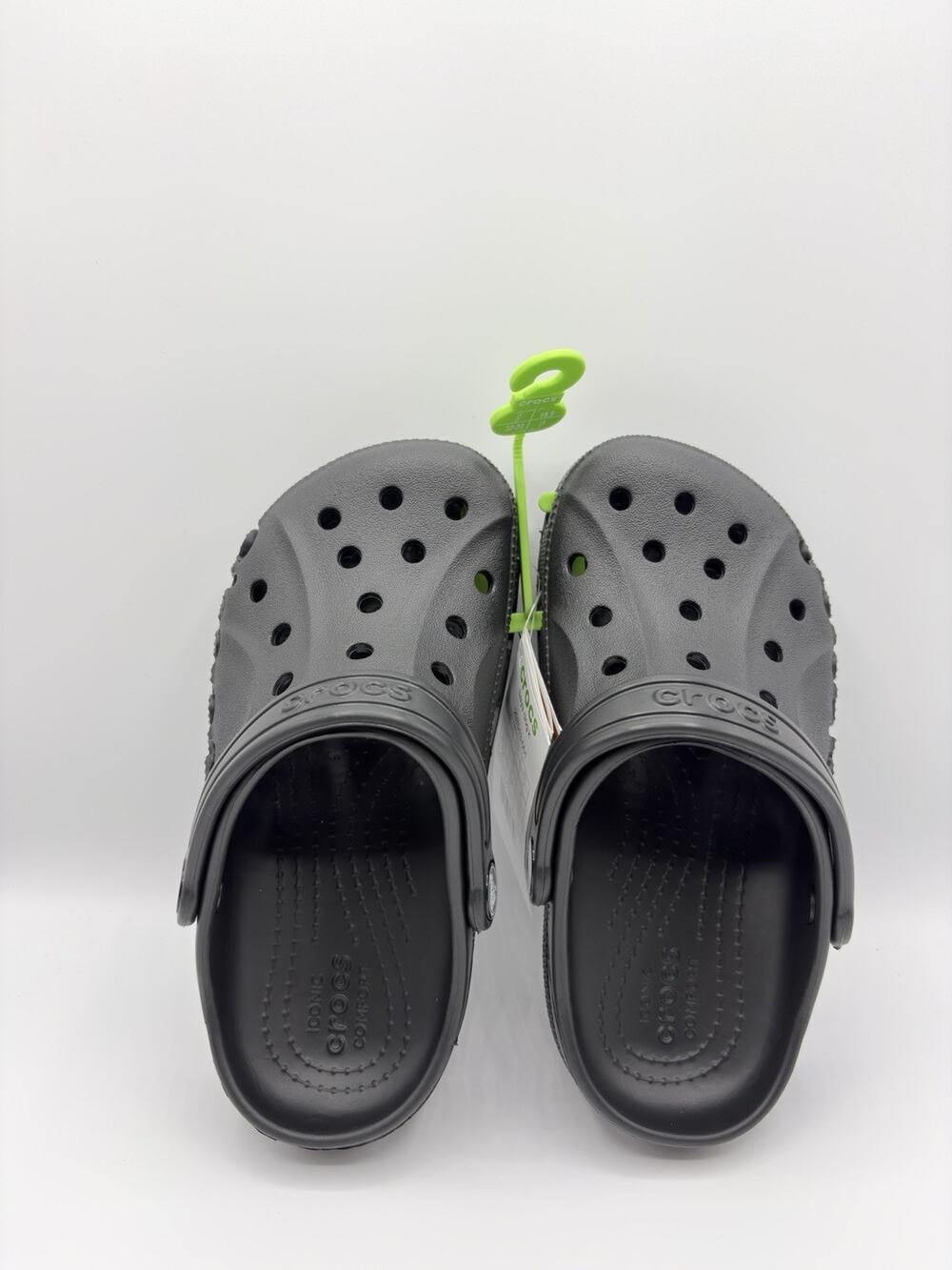 Crocs Baya Clog Sandals Shoes 207013 Black Kids Size J1 NWT